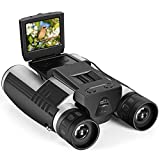 antalla LCD HD 2" de ensueño, cámara digital prismáticos 12 x 32 5 MP, grabadora de vídeo y foto cámara digital telescopio para observar pájaros, juego de fútbol, concierto